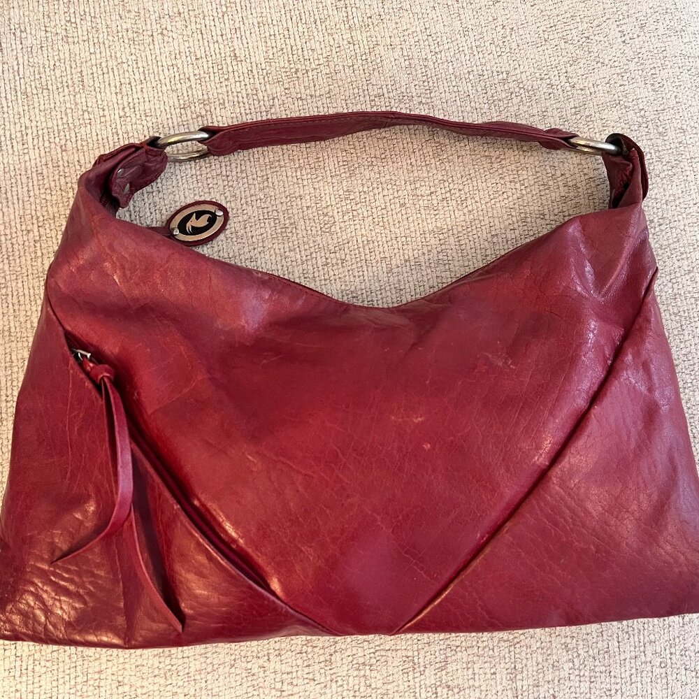 Sophia Visconti Leather Handbag Red